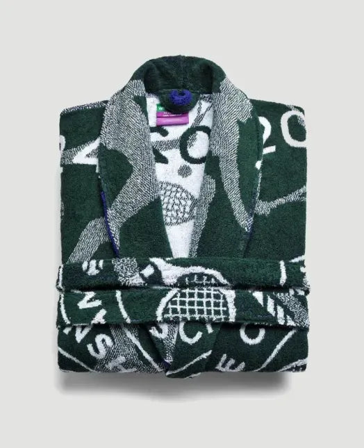 The Championships 2024 Cotton Towelling Robe in Green