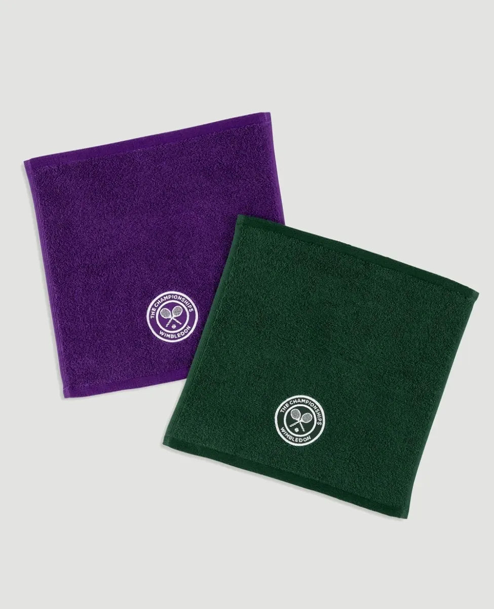 Classic Green and Purple Face Towel